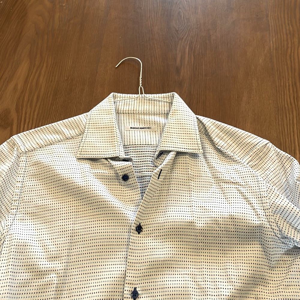 Naracamicie mens slim fit dress shirt. Purchased in Italy. Great for nightclubs